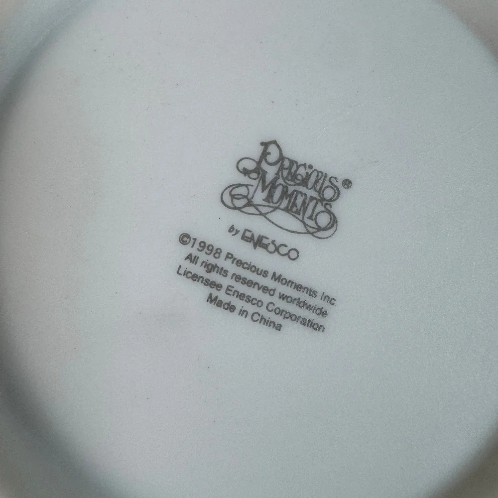 Precious Moments 1998 Sending You A Merry Christmas Mini Plate Enesco‎ Porcelain